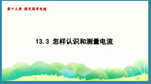 13.3 怎样认识和测量电流课件-2024-2025学年沪粤版物理九上