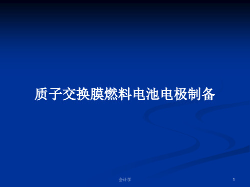 质子交换膜燃料电池电极制备PPT学习教案