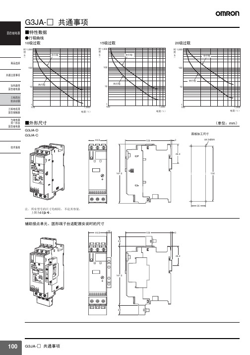 欧姆龙继电器G3JA_general