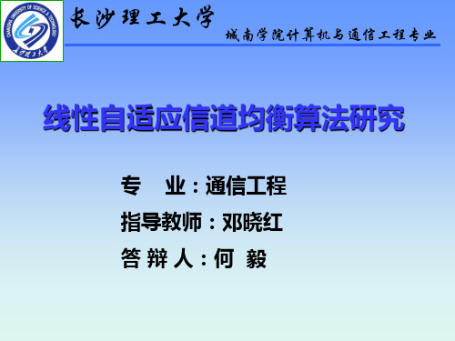 FPGA在数字滤波器设计中的应用：线性自适应信道均衡算法研究