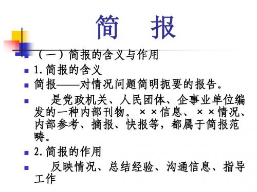 简报