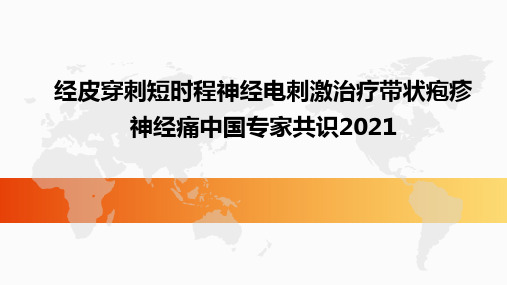 经皮穿刺短时程神经电刺激治疗带状疱疹神经痛中国专家共识2021