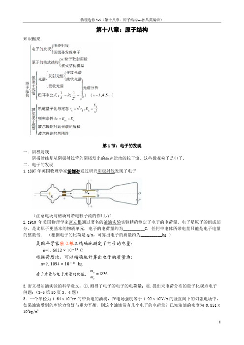 SCY-选修3-5(第十八章)知识点归纳及例题解析