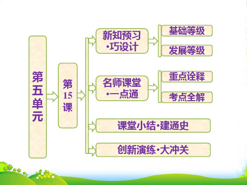 【创新方案】高中历史 第五单元 第15课 新文化运动与马克思主义的传播课件 新人教必修3