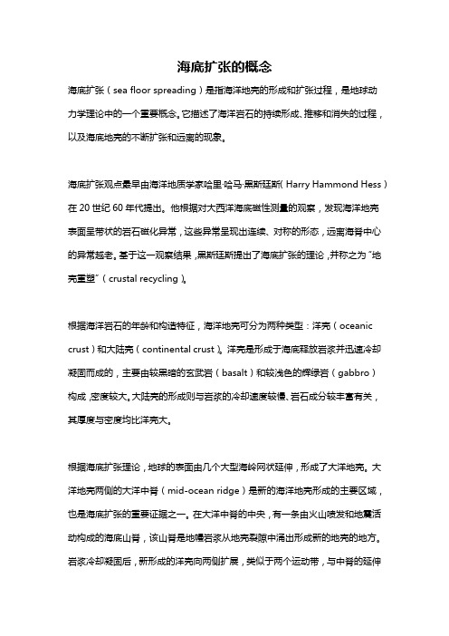 海底扩张的概念