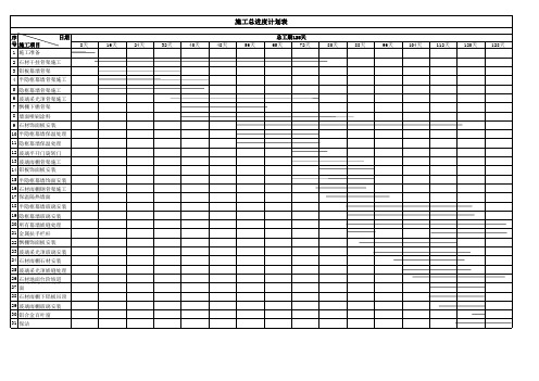 幕墙工程施工总进度计划表