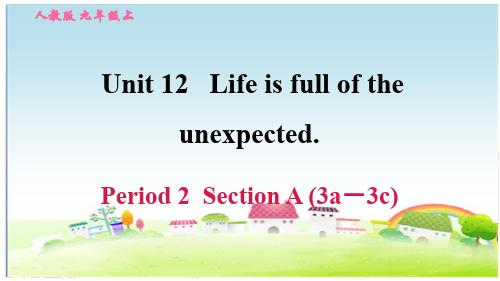 人教版九年级英语下册 Unit 12 Period 2 Section A (3a-3c)【习题课件】