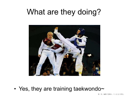 跆拳道taekwondo_英文_ppt