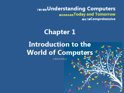 Introduction to the World of Computers--计算机世界简介课件