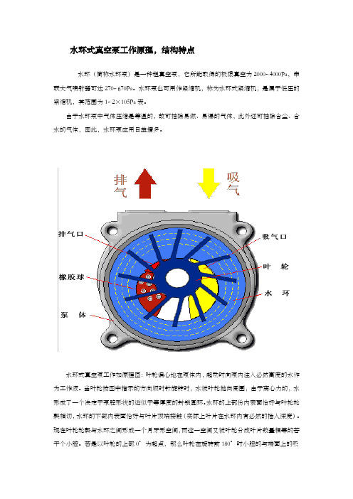 水环式真空泵工作原理