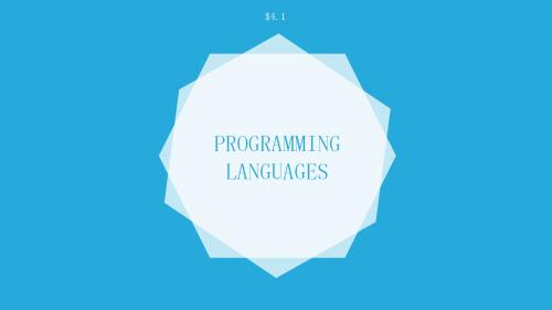 计算机编程语言介绍programming language