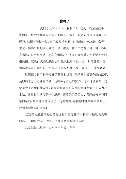 一粒种子