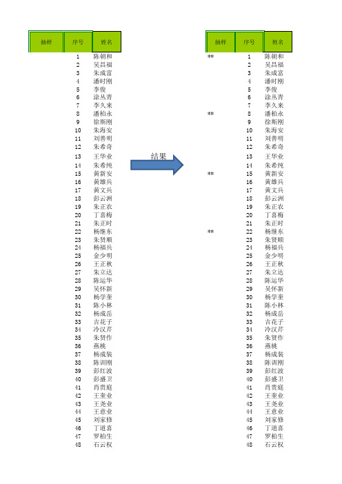 如何实现等距抽样