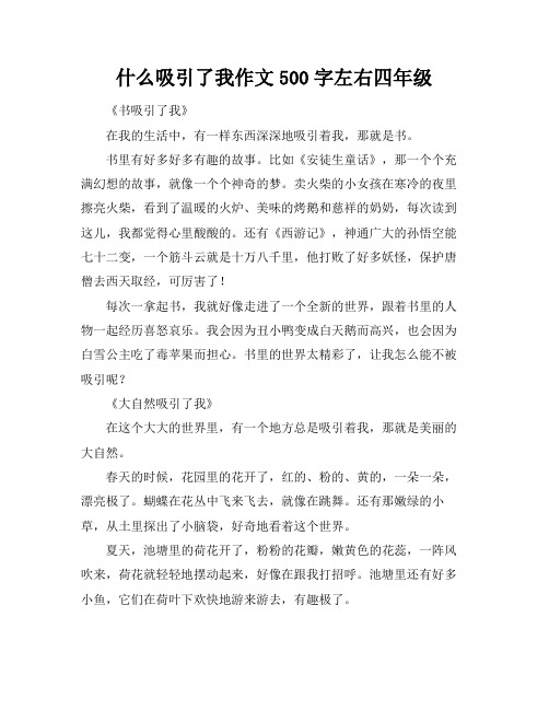 什么吸引了我作文500字左右四年级