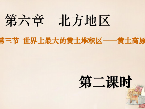 八年级地理下册 第六章 第三节 世界最大的黄土堆积区——黄土高原课件(2)(新版)新人教版