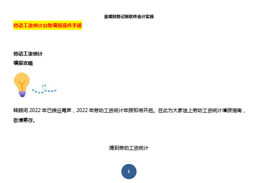 劳动工资统计台账填报操作手册