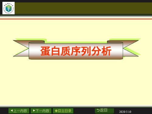 蛋白质序列分析