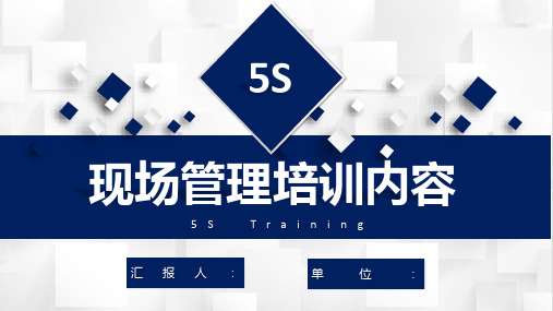 车间现场5S标准化管理企业工作效率与能力提升培训PPT模板课件