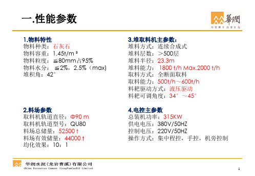 石灰石堆场堆取料机培训