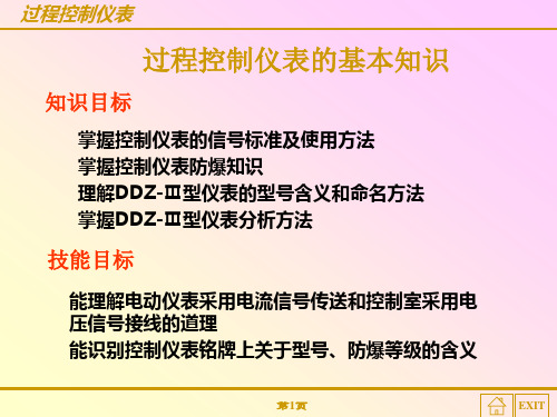 过程控制仪表基础知识讲解