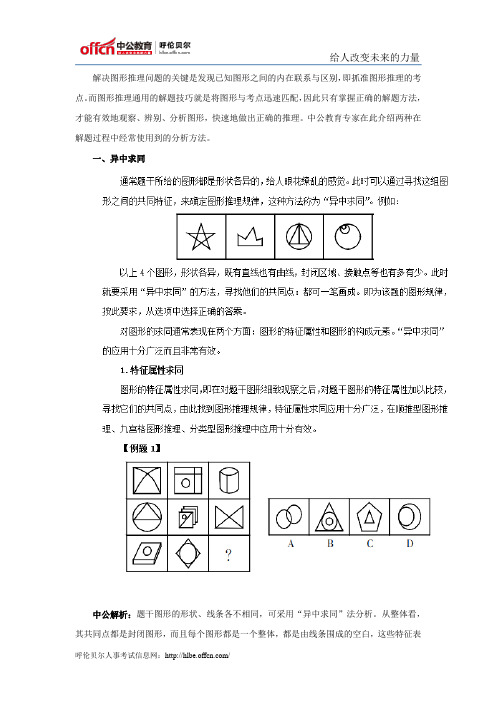 如何短时间突破2015国家公务员考试行测图形推理题