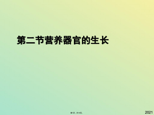 生物七年级北师大版 营养器官的生长 精品课件(与“生长”有关文档共14张)