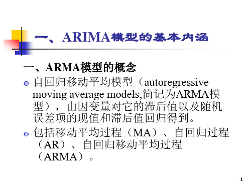 时间序列中的ARMA模型