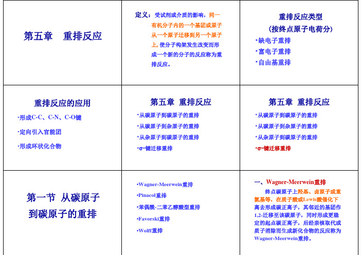 第五章 重排反应