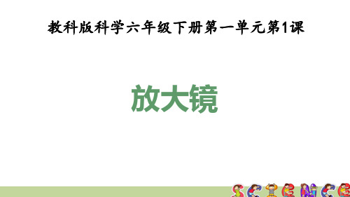 教科版六年级科学下册1.1放大镜(教学课件)