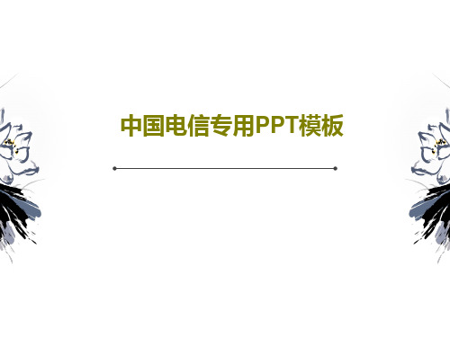 中国电信专用PPT模板共28页