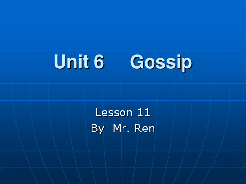 新概念英语青少版1A unit6 lesson 11