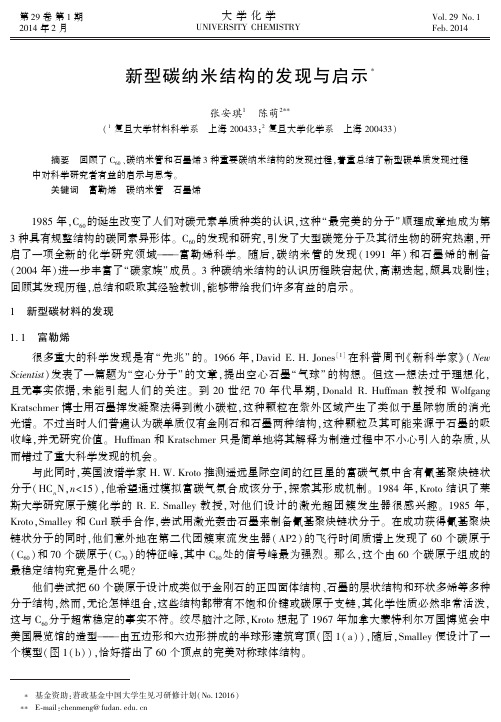 新型碳纳米结构的发现与启示