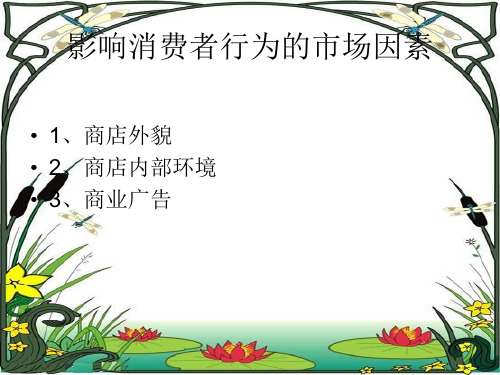 影响消费者行为的社会因素