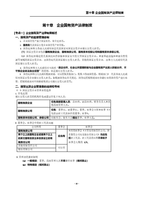 CPA注会经济法重点框架(10-12章)