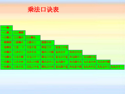 二年级数学上册精品早读课件