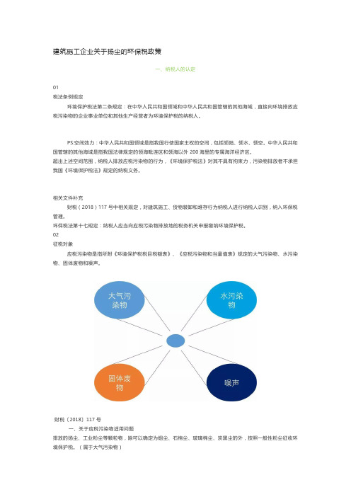 建筑施工企业关于扬尘的环保税政策