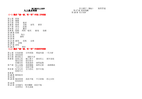 九上生字1