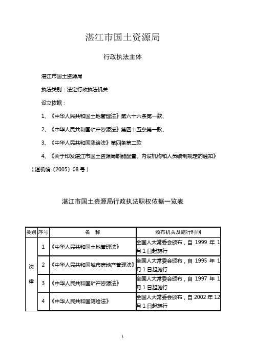 湛江市国土资源局