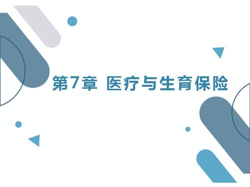 《社会保障学》第7章 医疗与生育保险