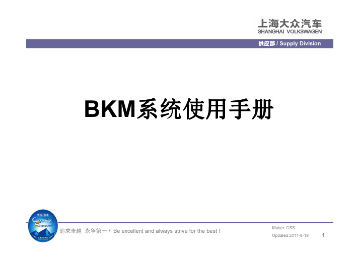 BKM系统使用手册2011[1].8