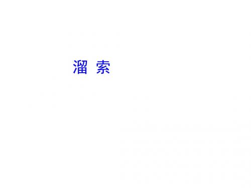 部编版九年级下册第二单元 第7课《溜索》课件
