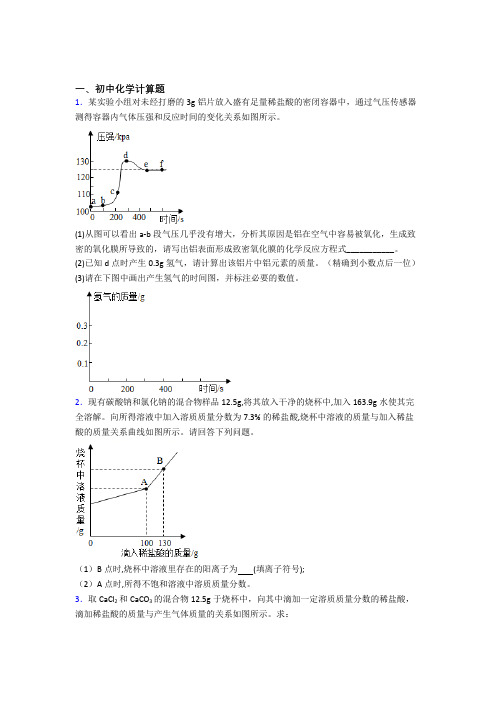 成都七中人教版中考化学模拟试卷汇编：计算题流程题实验题综合测试题