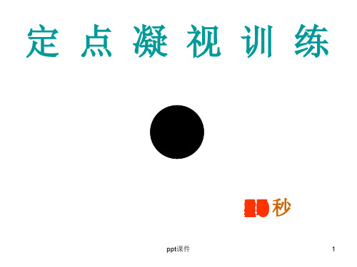 定点凝视训练 ppt课件