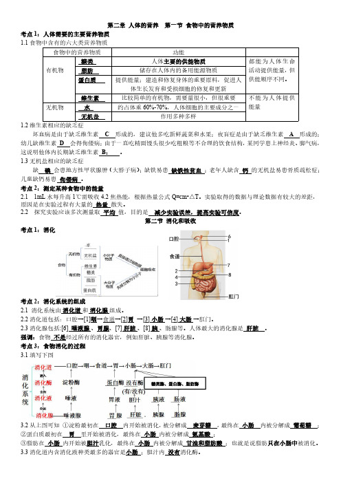 七年级下 第3周生物周周清