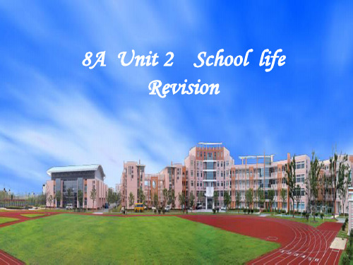 8A Unit 2  复习课件