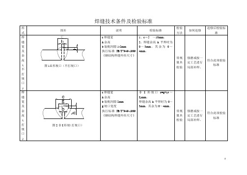 4 焊缝技术条件及检验标准11