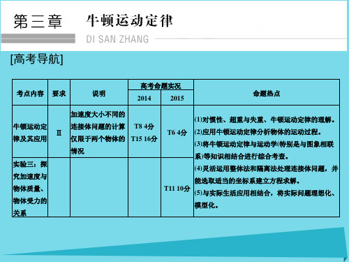 (江苏专用)高考物理一轮复习-第3章 牛顿运动定律 基础课时6 牛顿第一定律 牛顿第三定律课件