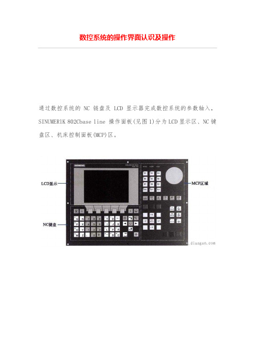 数控系统的操作界面认识及操作