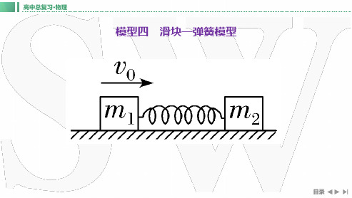 2025届高考物理一轮复习课件：滑块-弹簧模型