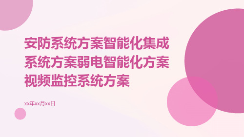 安防系统方案智能化集成系统方案弱电智能化方案视频监控系统方案